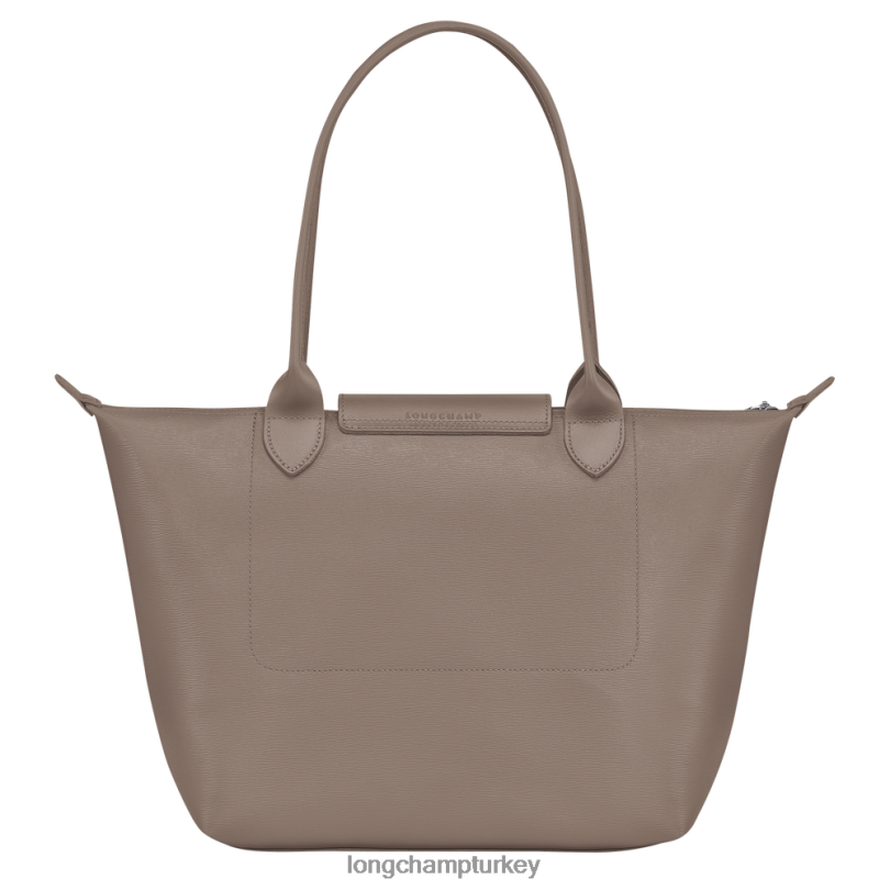 Longchamp çanta boz kahverengi kadınlar le pliage şehir çantası NJPBL353