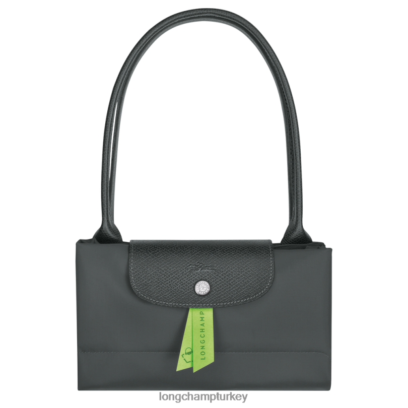 Longchamp çanta grafit kadınlar le pliage yeşil tote çanta NJPBL405