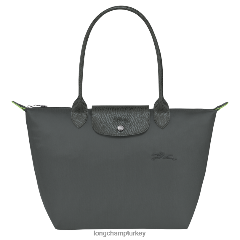 Longchamp çanta grafit kadınlar le pliage yeşil tote çanta NJPBL411