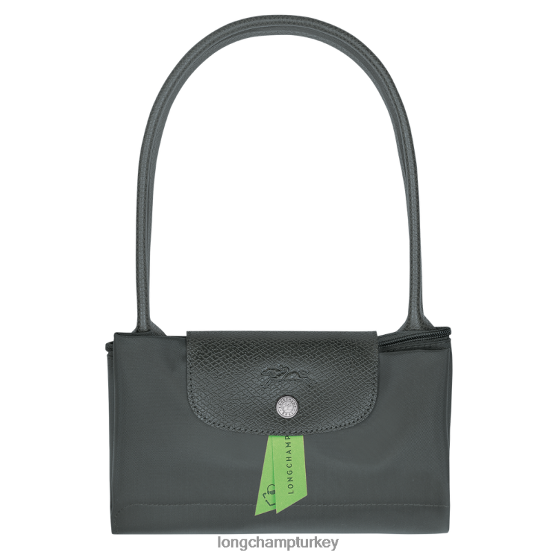 Longchamp çanta grafit kadınlar le pliage yeşil tote çanta NJPBL411