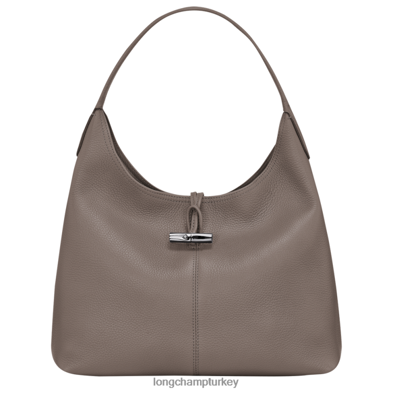 Longchamp çanta gri kadınlar Roseau Essential Hobo Çanta NJPBL358