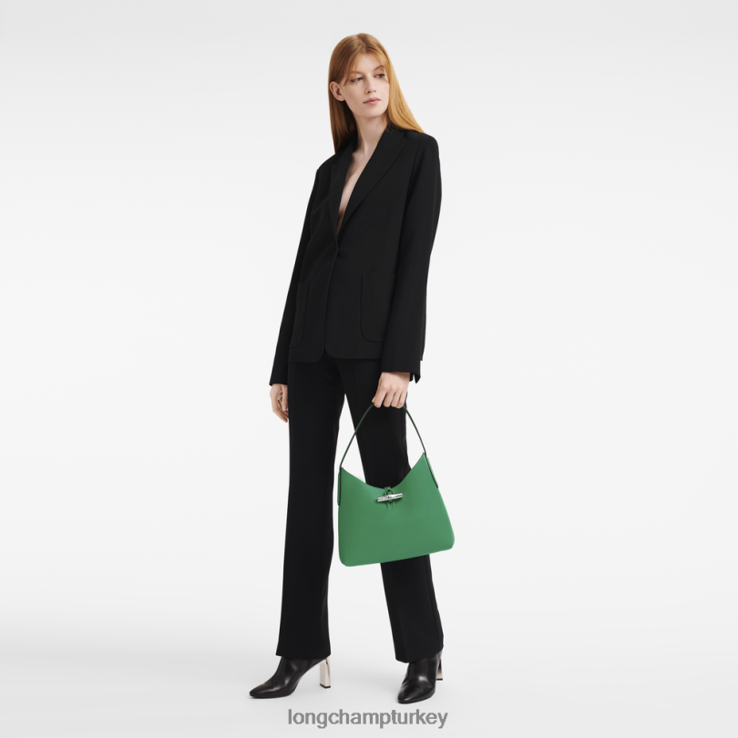 Longchamp çanta çimen/yeşil ışık kadınlar Roseau berduş çantası NJPBL366