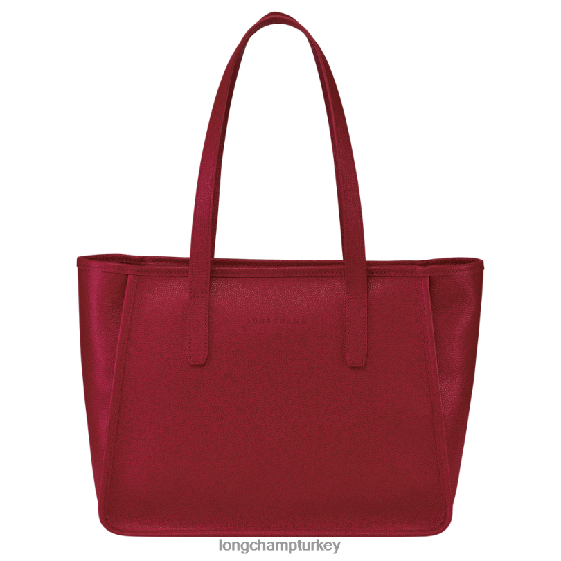 Longchamp çanta kırmızı kadınlar le foulonne çantası NJPBL386