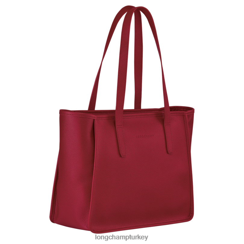 Longchamp çanta kırmızı kadınlar le foulonne çantası NJPBL386