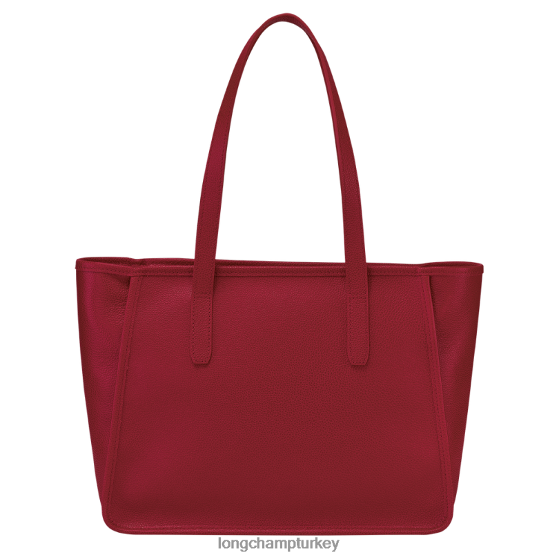 Longchamp çanta kırmızı kadınlar le foulonne çantası NJPBL386