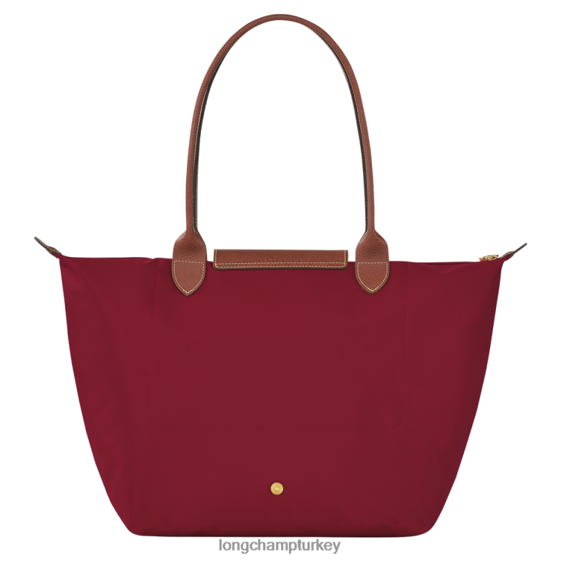Longchamp çanta kırmızı kadınlar le pliage orijinal taşıma çantası NJPBL416