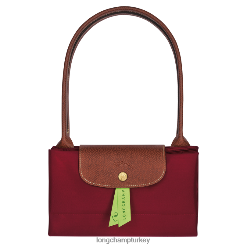 Longchamp çanta kırmızı kadınlar le pliage orijinal taşıma çantası NJPBL416