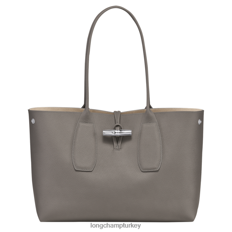 Longchamp çanta kaplumbağa güvercini kadınlar roseau tote çanta NJPBL370