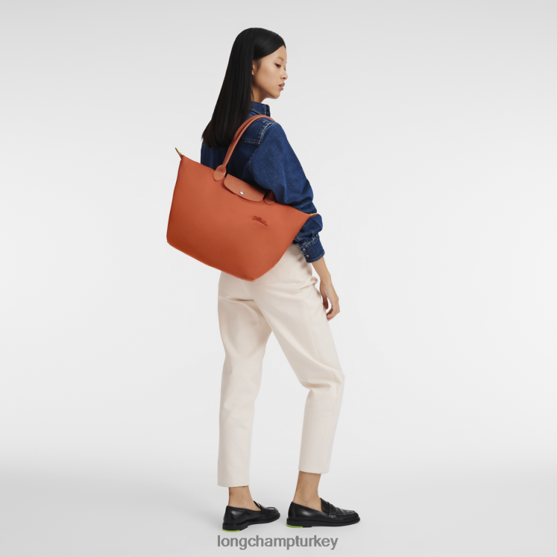 Longchamp çanta karot kadınlar le pliage yeşil tote çanta NJPBL407
