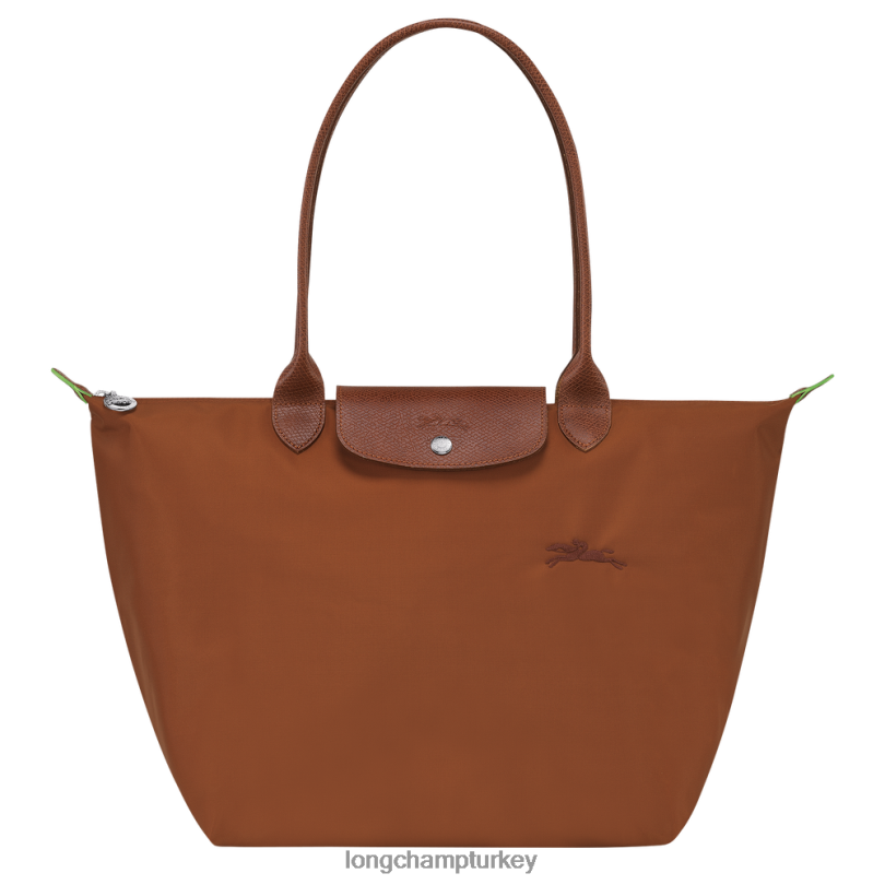Longchamp çanta konyak kadınlar le pliage yeşil tote çanta NJPBL404
