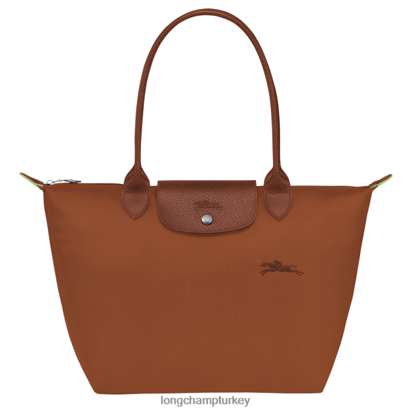 Longchamp çanta konyak kadınlar le pliage yeşil tote çanta NJPBL410