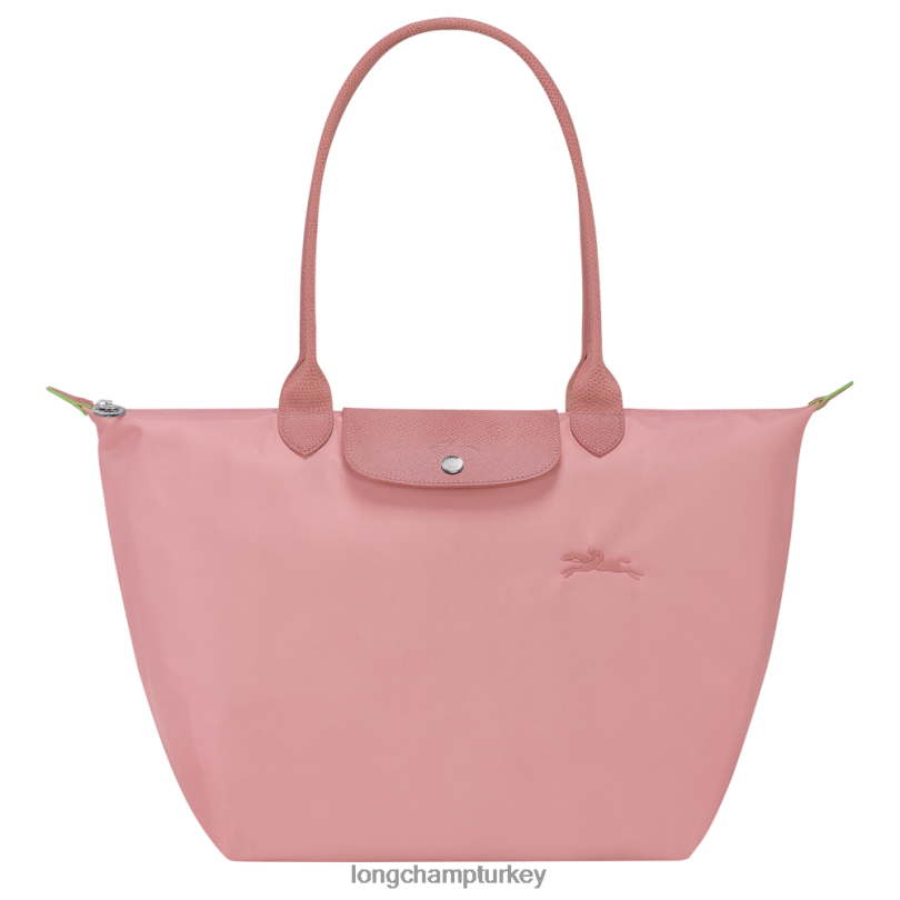Longchamp çanta petal pembe kadınlar le pliage yeşil tote çanta NJPBL408