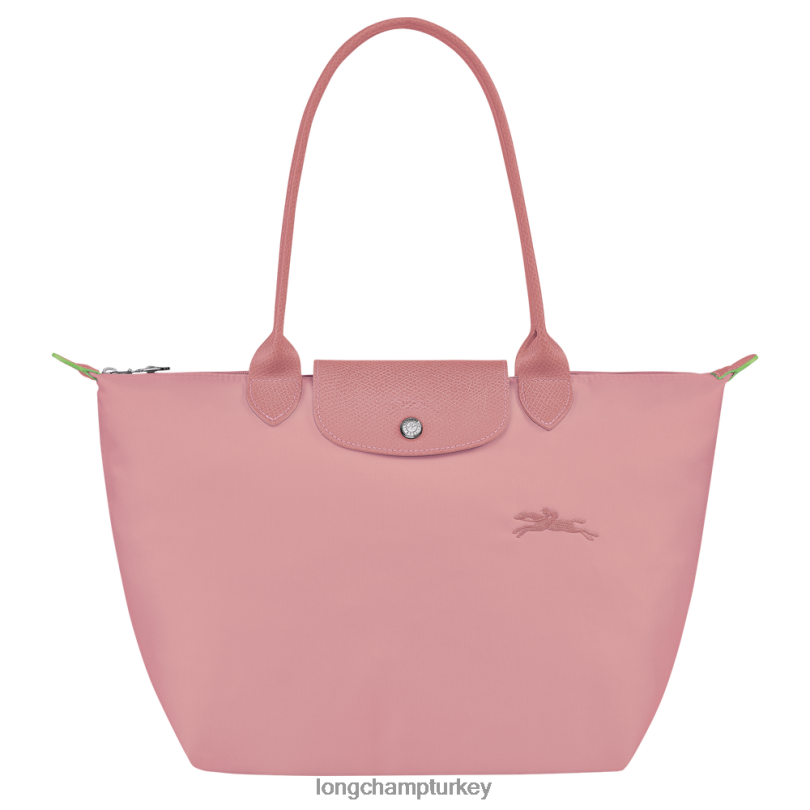 Longchamp çanta petal pembe kadınlar le pliage yeşil tote çanta NJPBL414