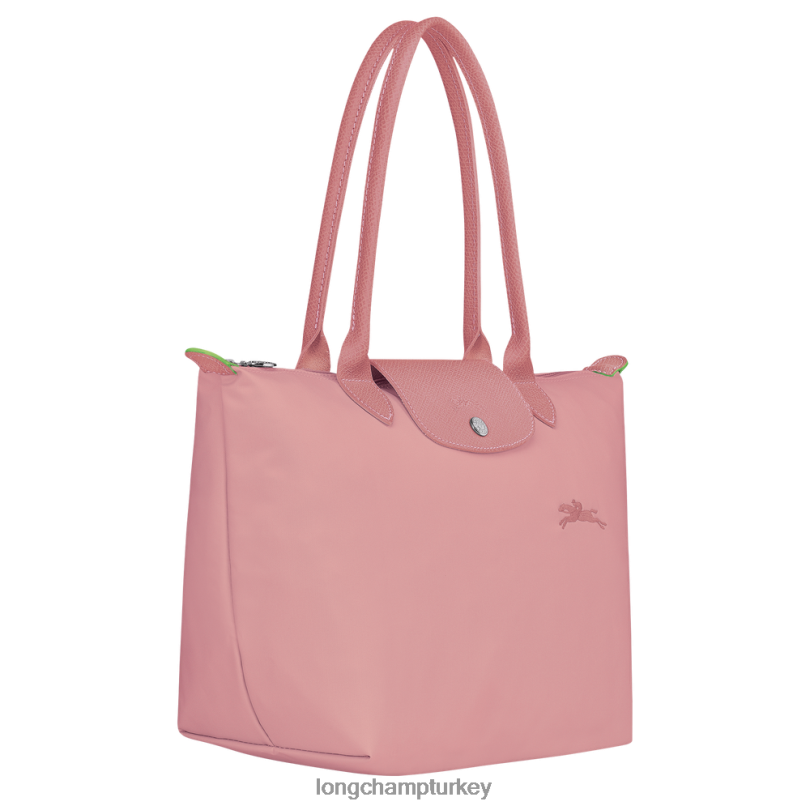 Longchamp çanta petal pembe kadınlar le pliage yeşil tote çanta NJPBL414