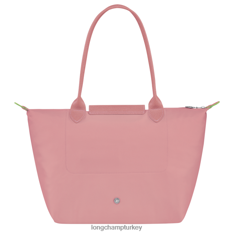 Longchamp çanta petal pembe kadınlar le pliage yeşil tote çanta NJPBL414