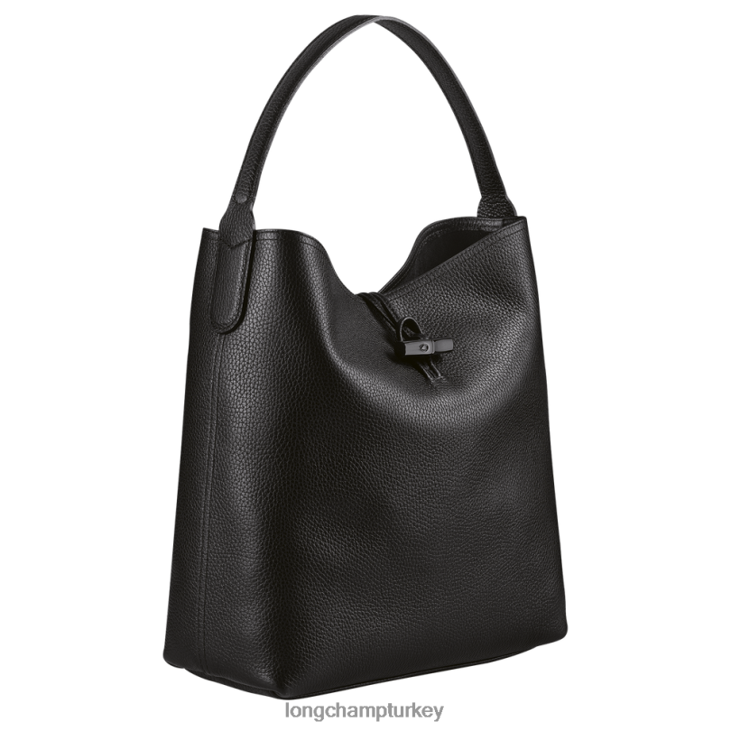 Longchamp çanta siyah kadınlar Roseau Essential Hobo Çanta NJPBL356