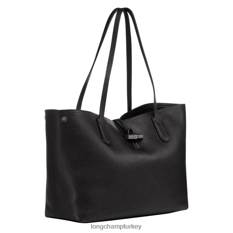 Longchamp çanta siyah kadınlar Roseau Essential çantası NJPBL360