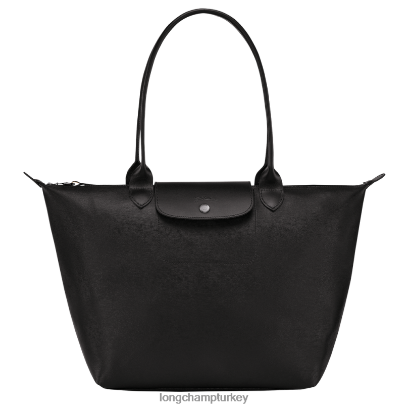 Longchamp çanta siyah kadınlar le pliage şehir çantası NJPBL348