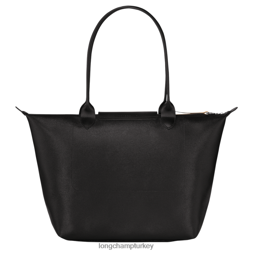 Longchamp çanta siyah kadınlar le pliage şehir çantası NJPBL348