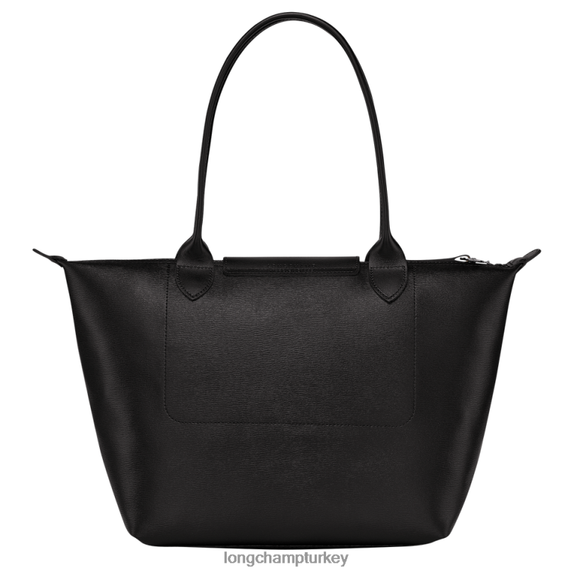 Longchamp çanta siyah kadınlar le pliage şehir çantası NJPBL352