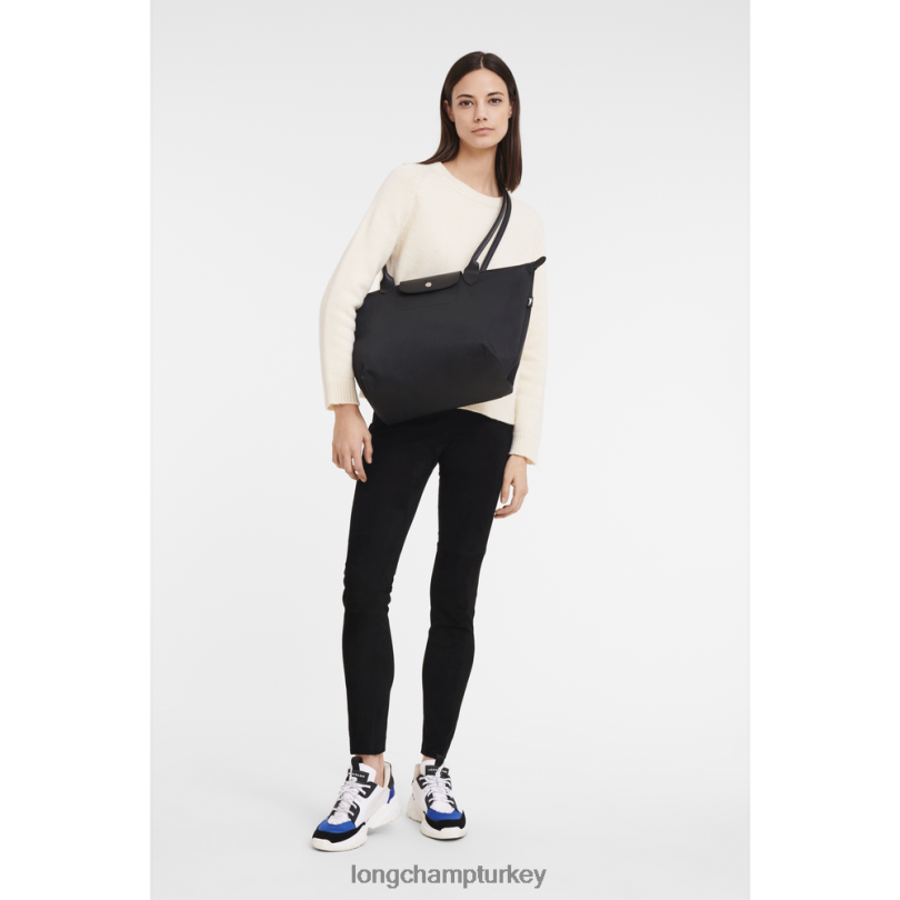 Longchamp çanta siyah kadınlar le pliage enerji çantası NJPBL345