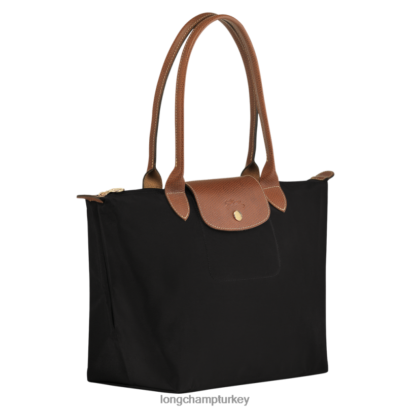 Longchamp çanta siyah kadınlar le pliage orijinal taşıma çantası NJPBL421