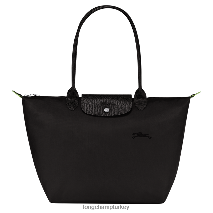Longchamp çanta siyah kadınlar le pliage yeşil tote çanta NJPBL30