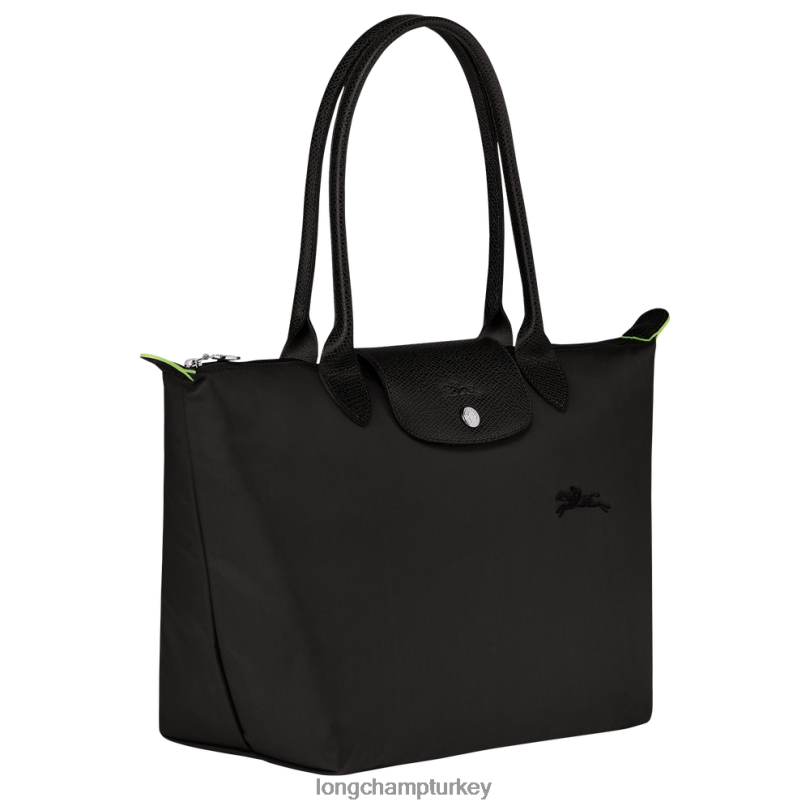 Longchamp çanta siyah kadınlar le pliage yeşil tote çanta NJPBL409