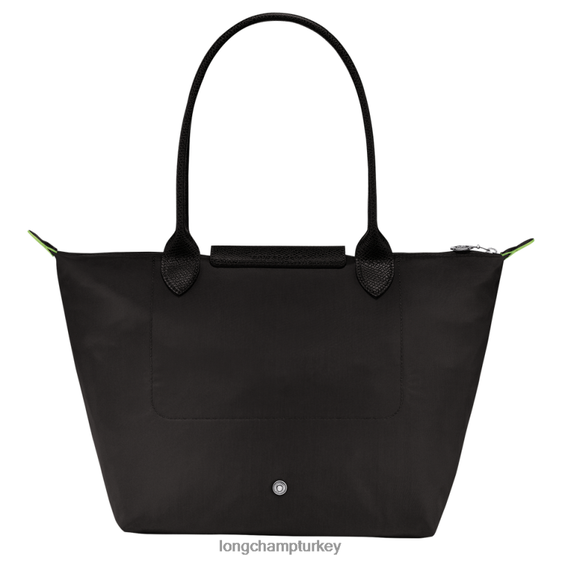 Longchamp çanta siyah kadınlar le pliage yeşil tote çanta NJPBL409