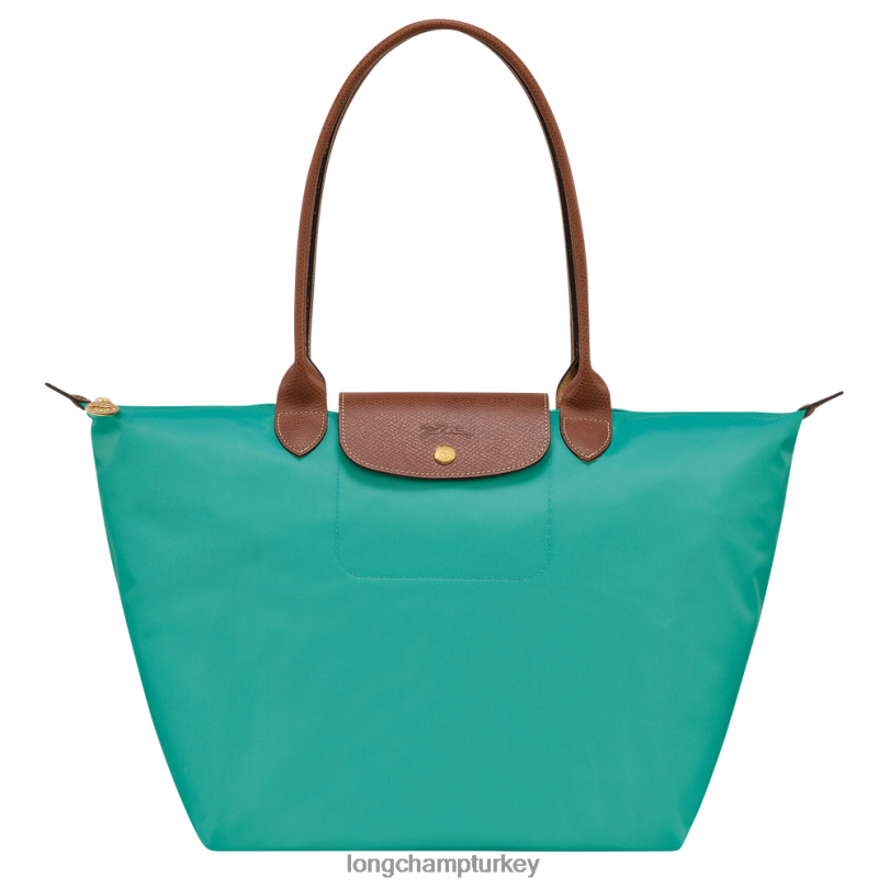 Longchamp çanta turkuaz kadınlar le pliage orijinal taşıma çantası NJPBL418