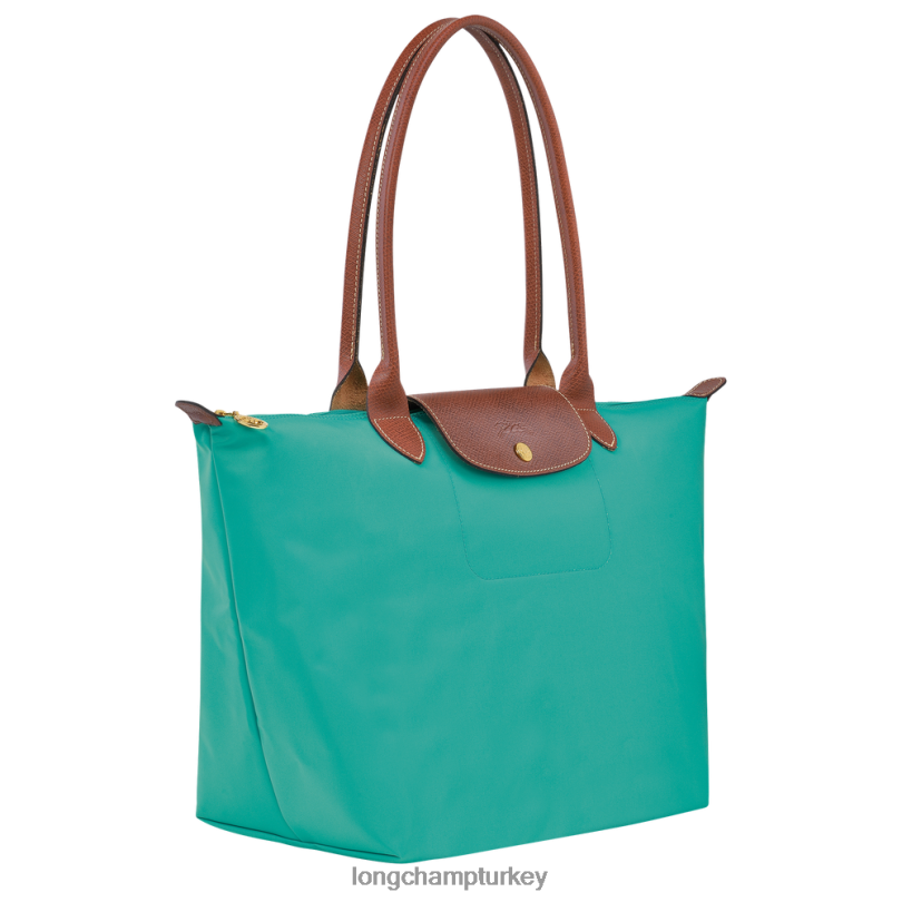 Longchamp çanta turkuaz kadınlar le pliage orijinal taşıma çantası NJPBL418
