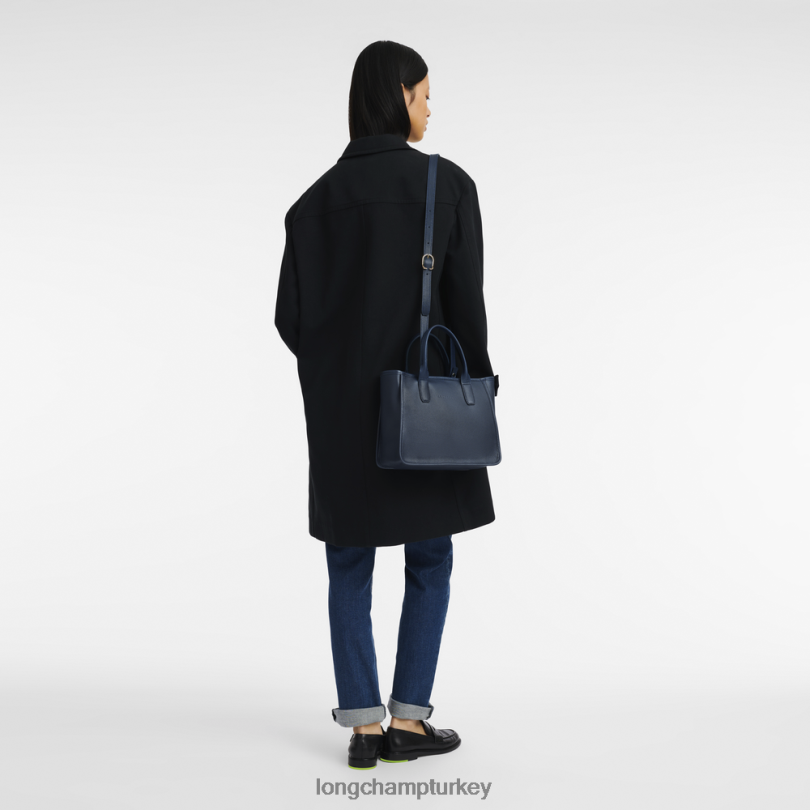 Longchamp çanta Donanma kadınlar le foulonne çantası NJPBL127