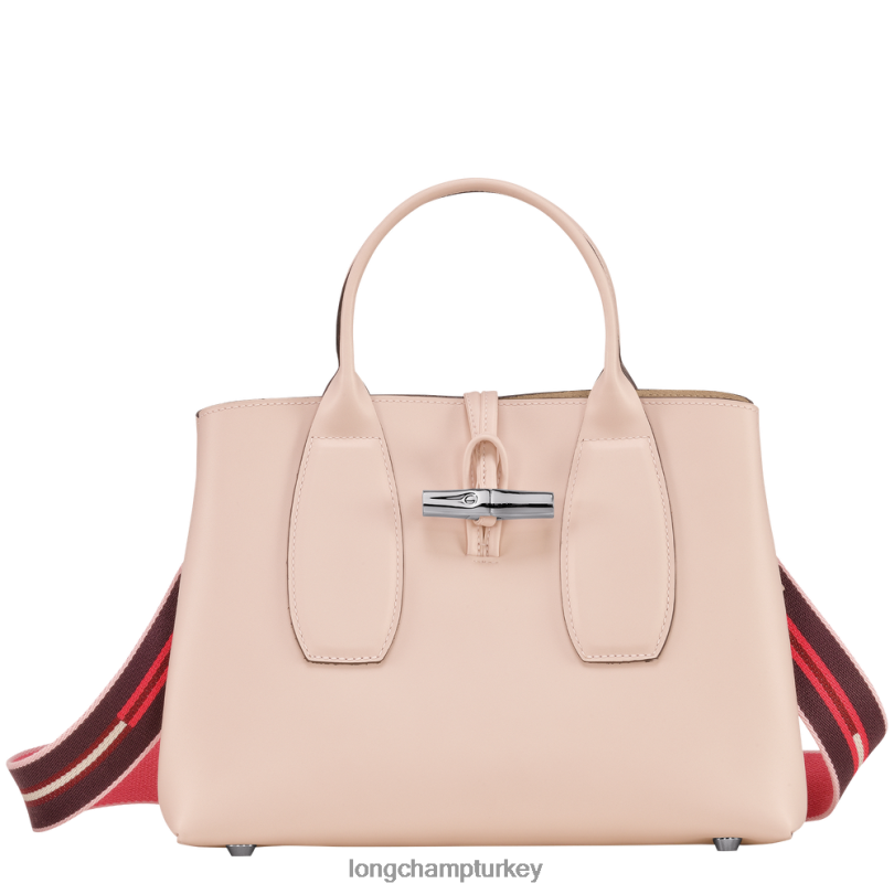 Longchamp çanta açık pembe kadınlar Roseau çanta NJPBL99