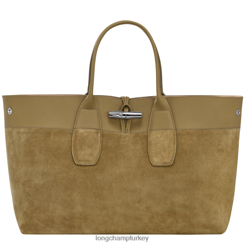 Longchamp çanta bronz kadınlar Roseau çanta NJPBL119
