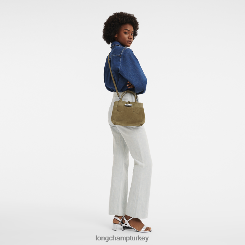 Longchamp çanta bronz kadınlar Roseau çanta NJPBL120