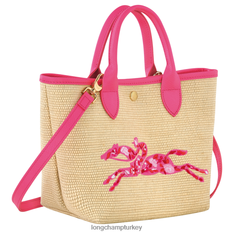 Longchamp çanta fuşya kadınlar le panier pliage sepet çantası NJPBL62