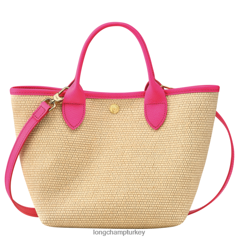 Longchamp çanta fuşya kadınlar le panier pliage sepet çantası NJPBL62