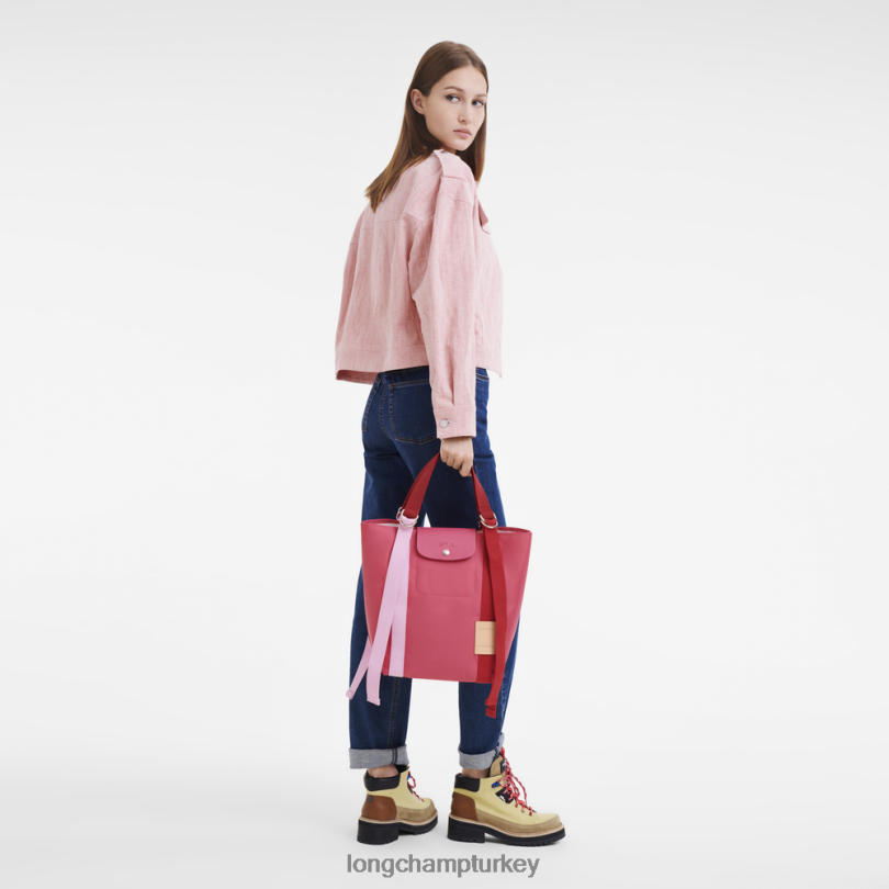 Longchamp çanta fuşya kadınlar le pliage yeniden oynatma çantası NJPBL1