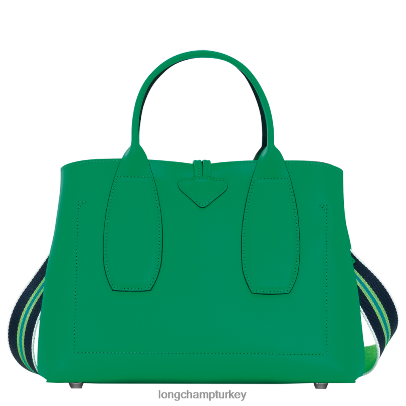 Longchamp çanta çimen/yeşil ışık kadınlar Roseau çanta NJPBL98