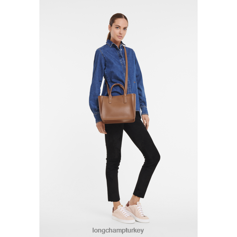 Longchamp çanta karamel kadınlar le foulonne çantası NJPBL125