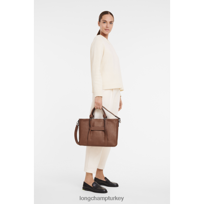 Longchamp çanta konyak kadınlar 3d çanta NJPBL185