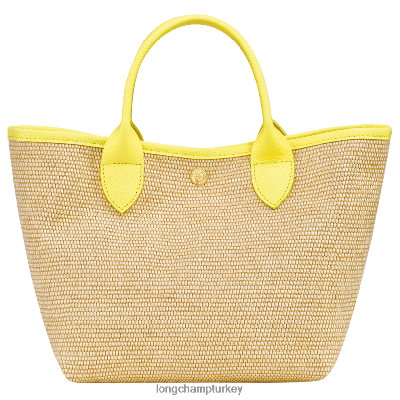 Longchamp çanta sarı kadınlar le panier pliage sepet çantası NJPBL60