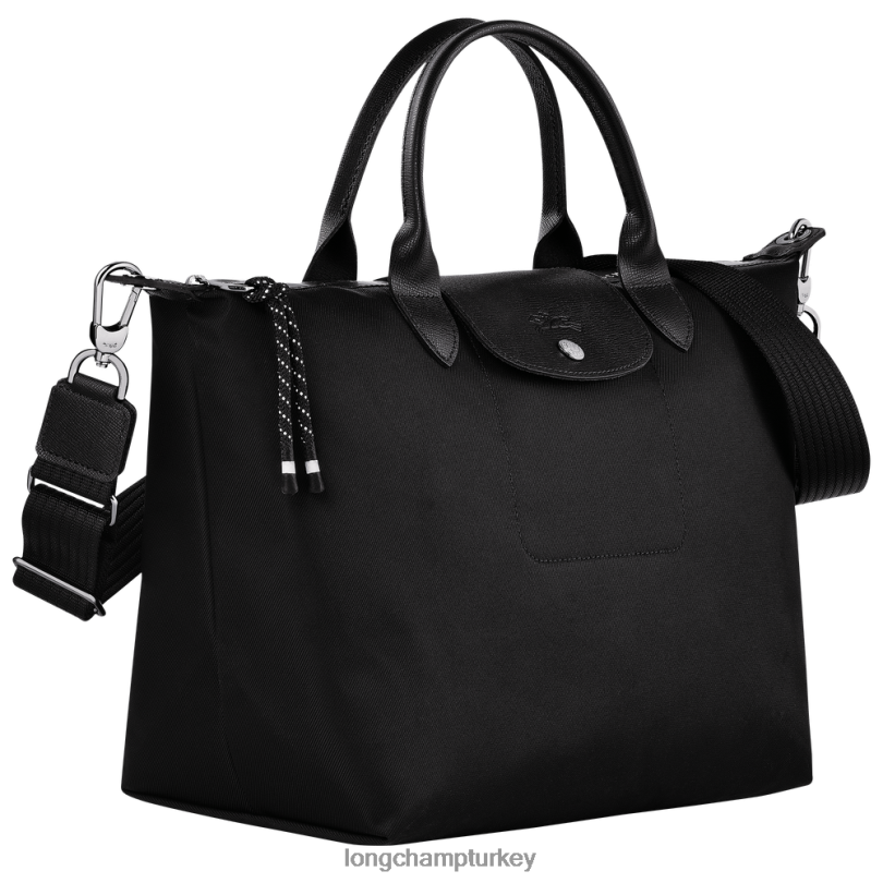 Longchamp çanta siyah kadınlar le pliage enerji çantası NJPBL40