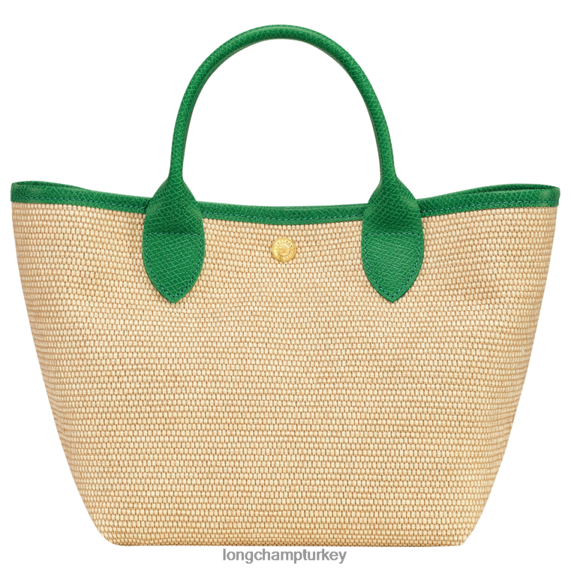 Longchamp çanta yeşil kadınlar le panier pliage sepet çantası NJPBL61