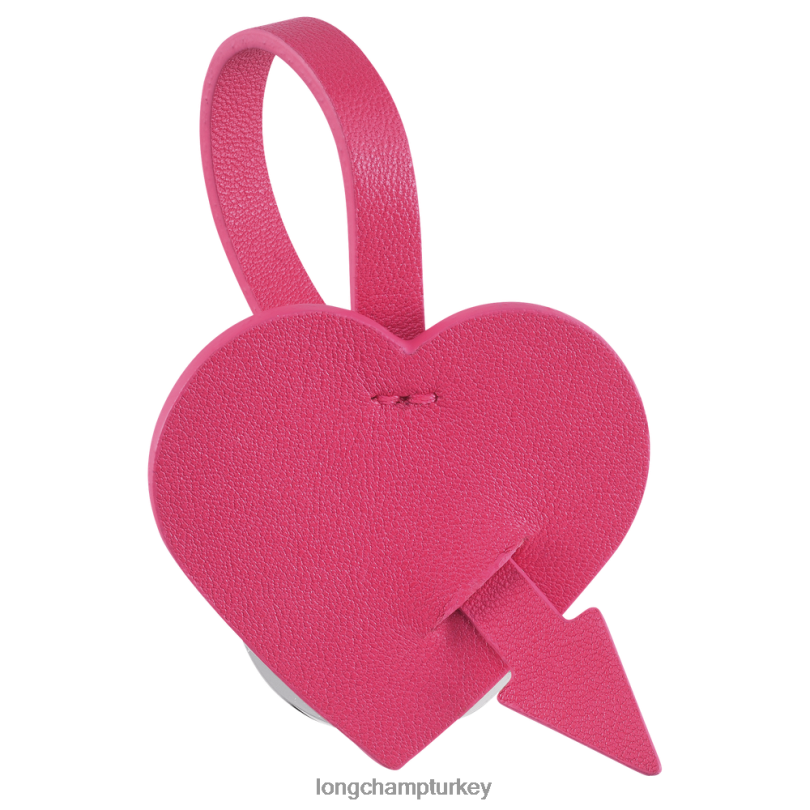 Longchamp deri ürünleri pembe kadınlar coeur anahtarlıklar NJPBL758