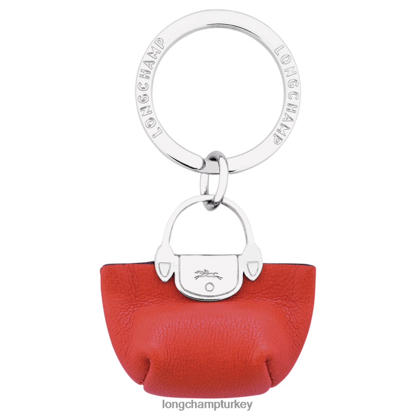 Longchamp deri ürünleri turuncu kadınlar le pliage cuir anahtarlıklar pliage NJPBL735