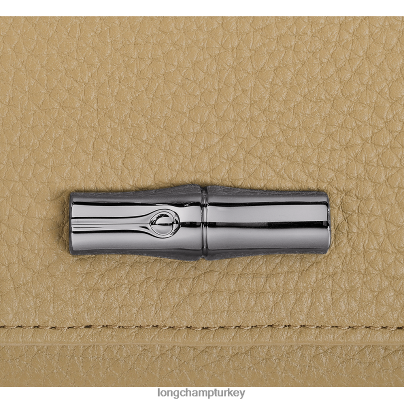 Longchamp deri ürünleri bej kadınlar roseau essential cüzdan NJPBL572