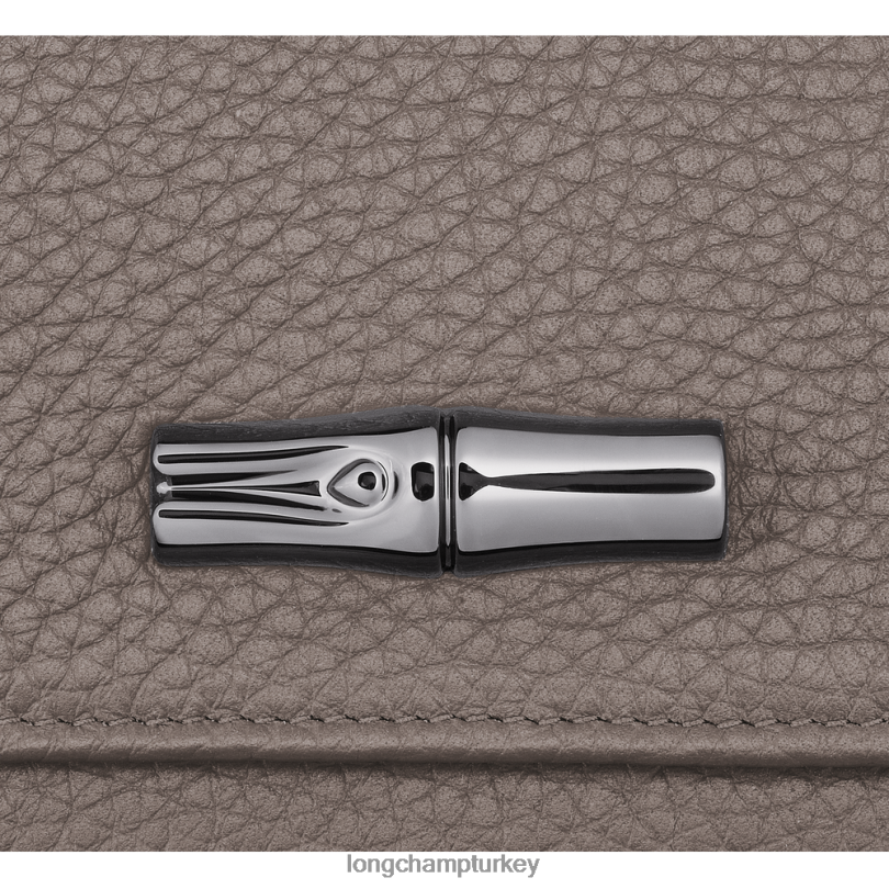 Longchamp deri ürünleri gri kadınlar roseau essential cüzdan NJPBL573