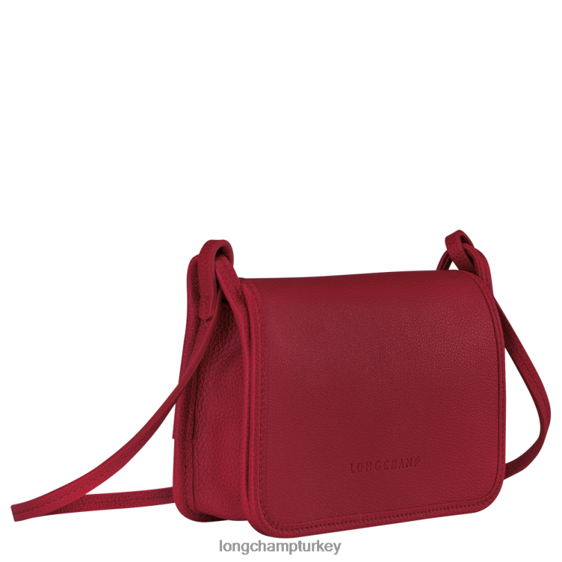 Longchamp deri ürünleri kırmızı kadınlar le foulonne zincirli cüzdan NJPBL330