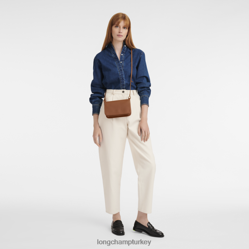 Longchamp deri ürünleri karamel kadınlar le foulonne zincirli cüzdan NJPBL329